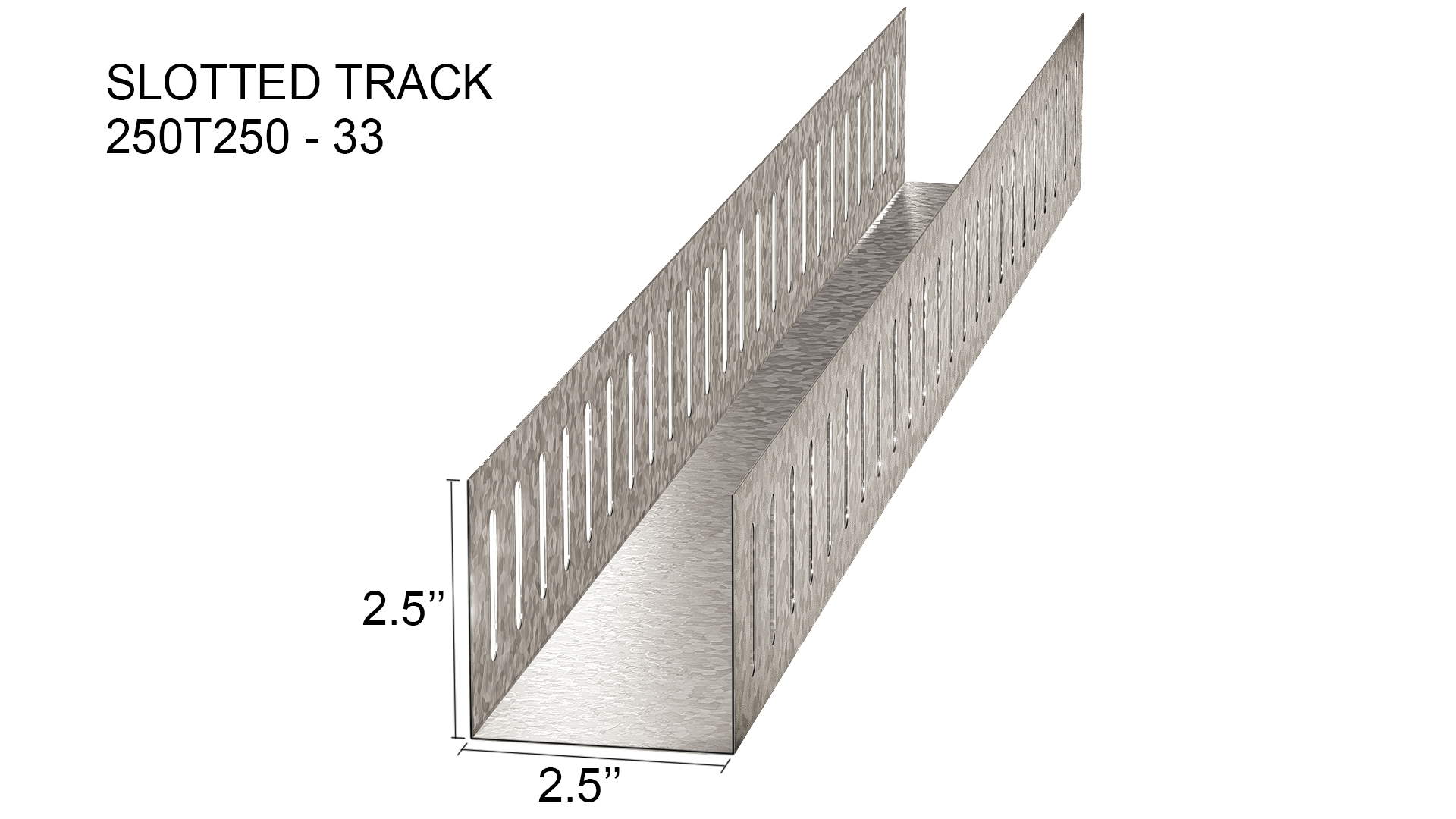 6- SLOTTED TRACK 2.5''